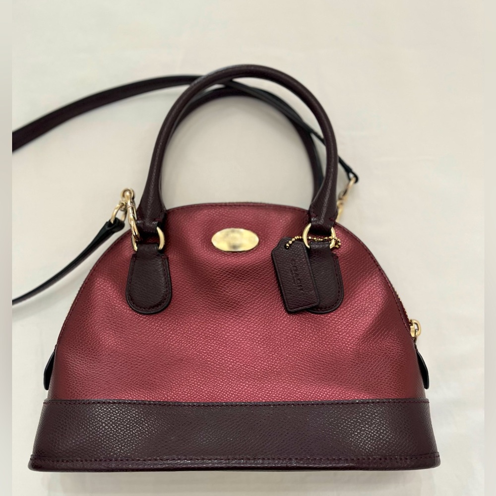Coach Mini Cora Domed Crossbody Satchel